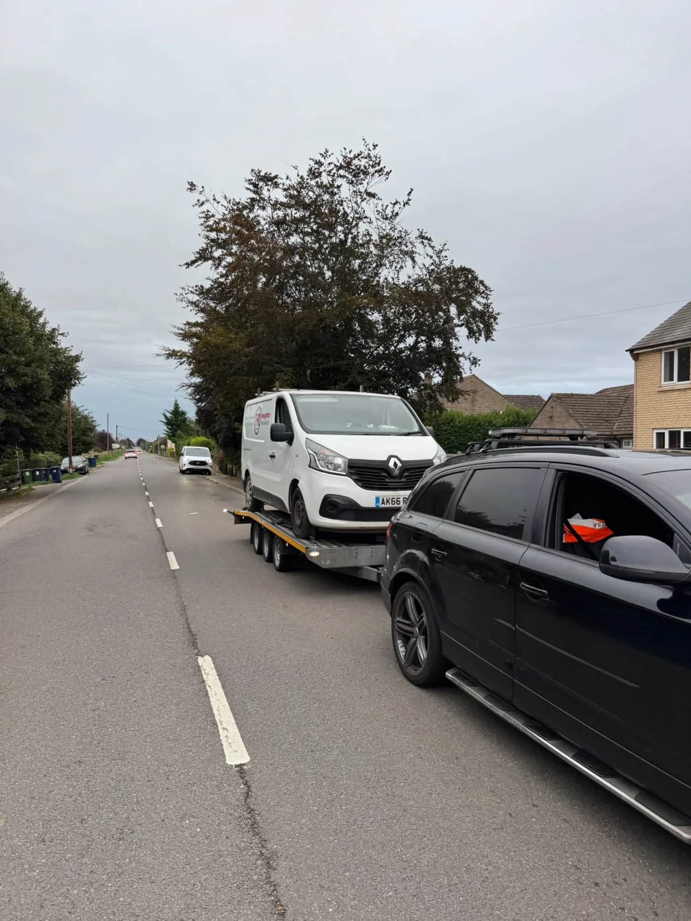 Van at the roadside with KYS Recovery